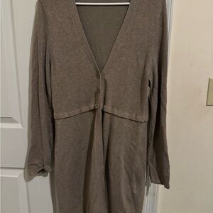 Women's s.Oliver‎ Selection Taupe Cardigan Sweater